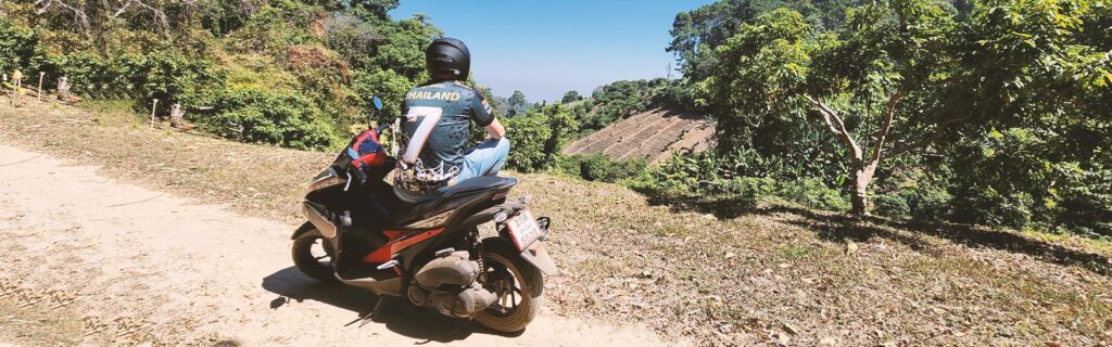 Jef on motorbike